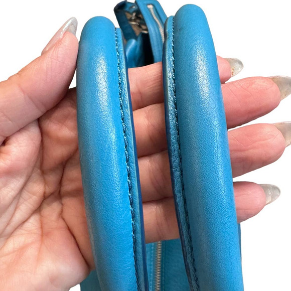 Marc by Marc Jacobs Aquamarine Bentley Winged Shoulder Bag Pebbled Leather - Picture 10 of 12